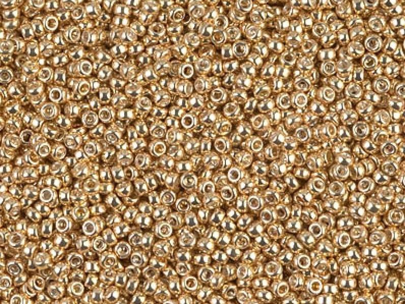 Seed Beads 15/0, Galvanized Gold, Miyuki Japanese Beads