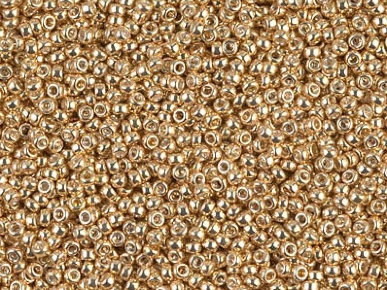 Seed Beads 15/0, Galvanized Gold, Miyuki Japanese Beads