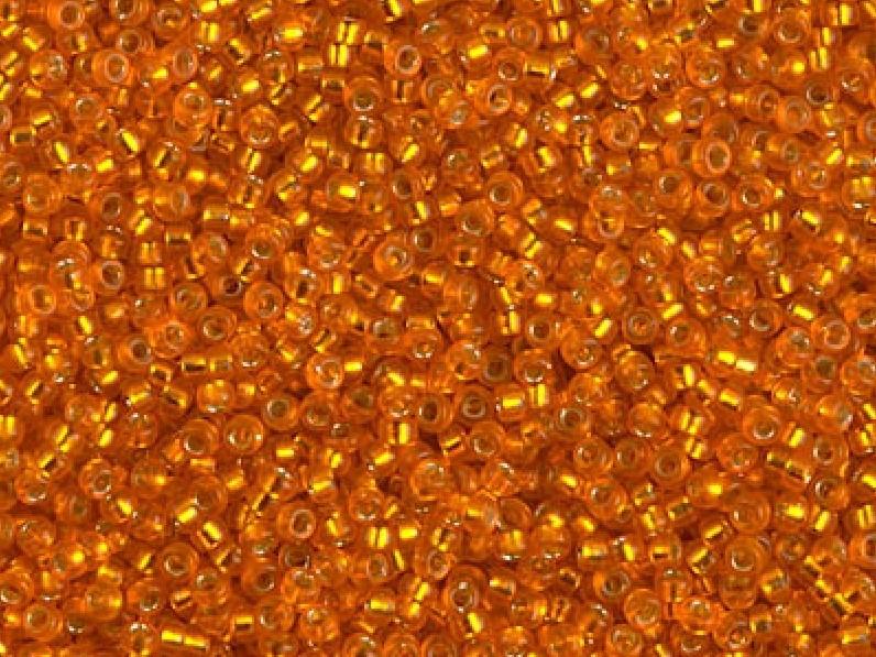 Seed Beads 15/0, Dyed Semi-Frosted Silver Lined, Miyuki Japanese Beads