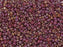 Seed Beads 15/0, Opaque Dark Red Frosted Glaze Rainbow, Miyuki Japanese Beads