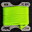 Pes Ropes 5x1.5 mm, Neon Yellow, Polyester,