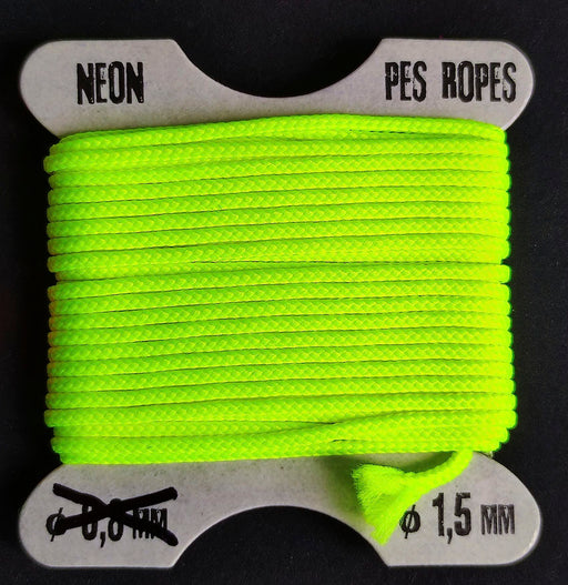 Pes Ropes 5x1.5 mm, Neon Yellow, Polyester,