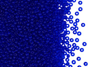 Rocailles Seed Beads 10/0, Transparent Blue, Czech Glass