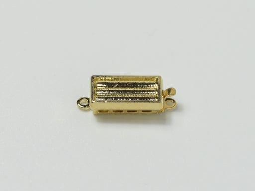 Clasps 13x7 mm, 23KT Gold Plated, Metal