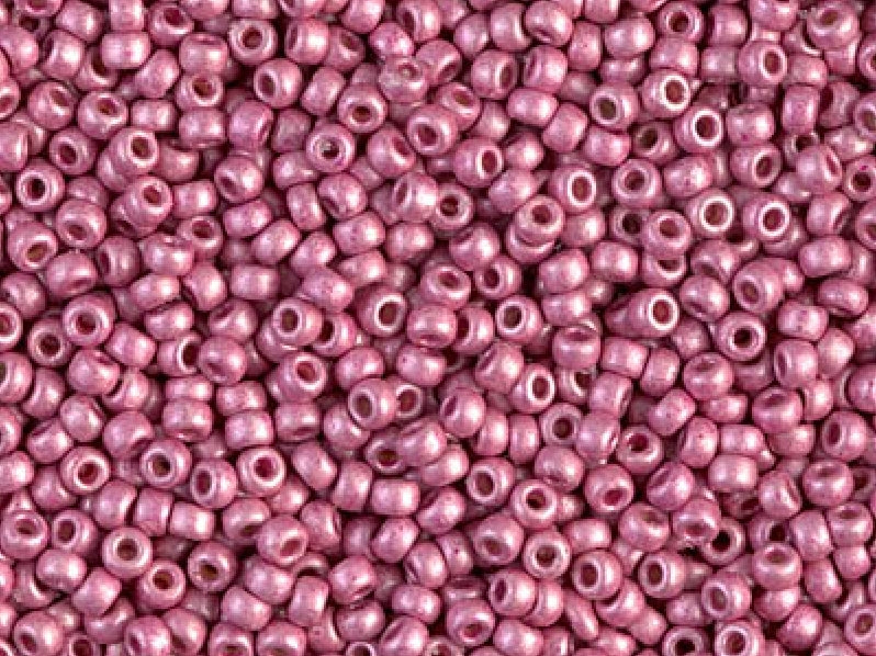 Seed Beads 11/0, Matte Duracoat Galvanized Hot Pink, Miyuki Japanese Beads