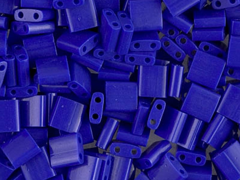 Tila™Beads 5x5 mm, 2 Holes, Opaque Cobalt, Miyuki Japanese Beads