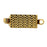 Clasps 12x6 mm, 23KT Gold Plated, Metal