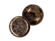 1 pc 1 pc Czech Glass Cabochons 18 mm Jet Bronze Czech Glass Brown