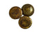 1 pc Cabochon Par Puca®, 18mm, Opaque Dark Choco Bronze, Czech Glass