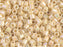 Delica Seed Beads 8/0, Opaque Cream AB, Miyuki Japanese Beads