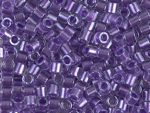 Delica Seed Beads 8/0, Crystal Sparkling Purple, Miyuki Japanese Beads