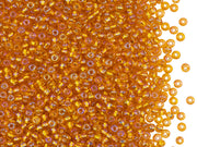 Rocailles Seed Beads 10/0, Hyacinth Rainbow Silver Lined, Czech Glass