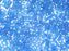 Quarter Tila™Beads 5x1.2x1.9 mm, 2 Holes, Transparent Blue Capri Matted AB, Miyuki Japanese Beads