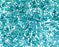 Quarter Tila™Beads 5x1.2x1.9 mm, 2 Holes, Transparent Teal AB, Miyuki Japanese Beads