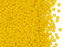 Rocailles 9/0, Opaque Yellow, Czech Glass