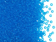 Rocailles Seed Beads 10/0, Transparent Aquamarine Blue, Czech Glass