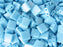 Tila™Beads 5x5 mm, 2 Holes, Opaque Turquoise Blue Matted AB, Miyuki Japanese Beads