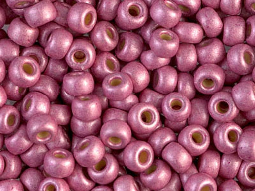 Seed Beads 6/0, Matte Duracoat Galvanized Hot Pink, Miyuki Japanese Beads