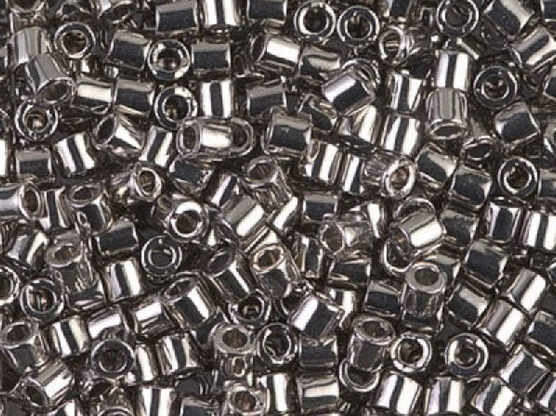 Delica Seed Beads 8/0, Nickel Plated, Miyuki Japanese Beads