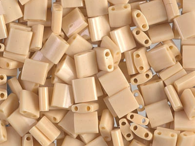 Tila™Beads 5x5 mm, 2 Holes, Opaque Pear, Miyuki Japanese Beads