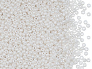 Rocailles 10/0, Pastel White Pearl, Czech Glass