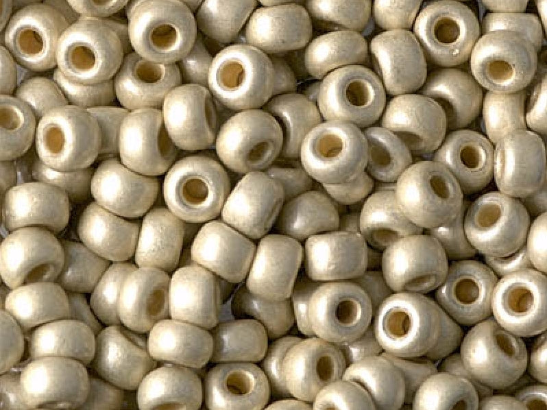 Seed Beads 6/0, Matte Duracoat Galvanized Silver, Miyuki Japanese Beads