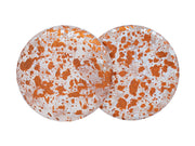 Czech Glass Cabochons 25 mm, Crystal Matte Tweedy Gold, Czech Glass