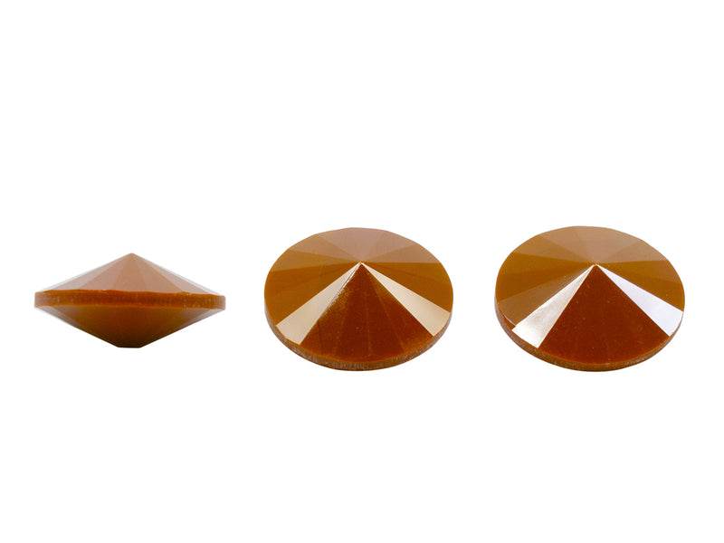 1 pc Matubo Rivoli 18 mm, Chocolate, Czech Glass