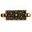 Clasps 13x6 mm, 23KT Gold Plated Old, Metal