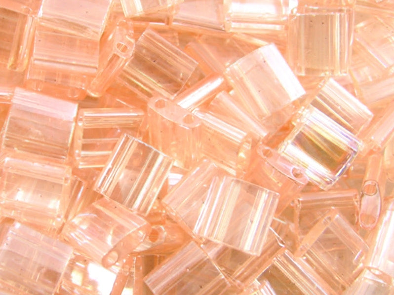 Tila™Beads 5x5 mm, 2 Holes, Light Rose Luster, Miyuki Japanese Beads