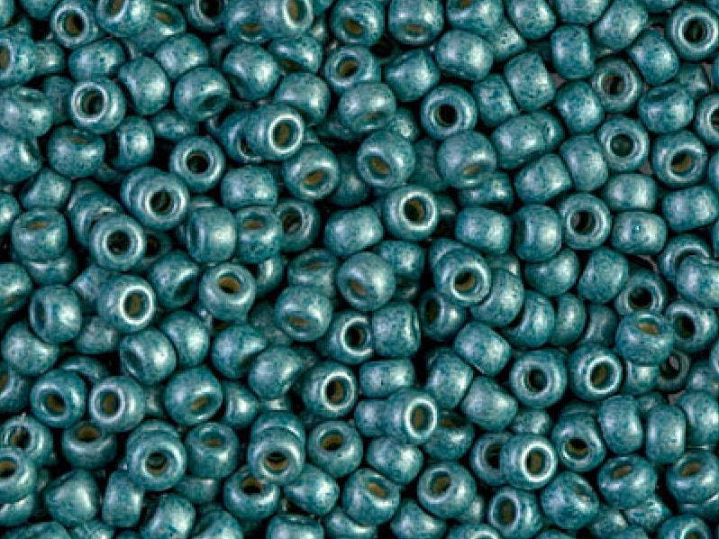 Seed Beads 8/0, Matte Duracoat Galvanized Seafoam, Miyuki Japanese Beads