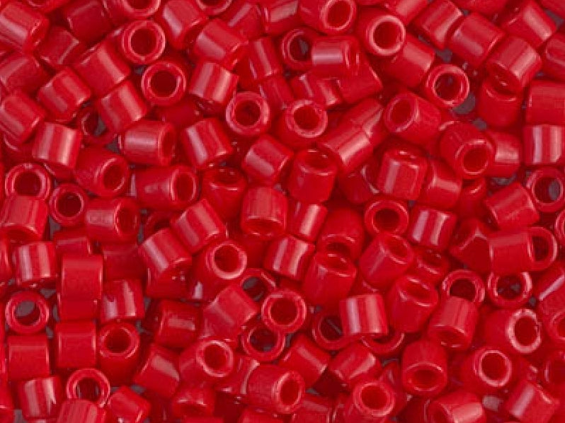 Delica Seed Beads 8/0, Opaque Dark Cranberry, Miyuki Japanese Beads