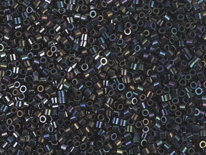 Delica Seed Beads 15/0, Blue Iris, Miyuki Japanese Beads