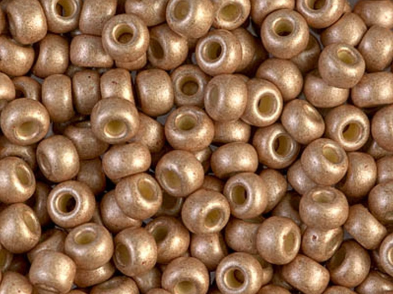Seed Beads 6/0, Matte Duracoat Galvanized Champagne, Miyuki Japanese Beads