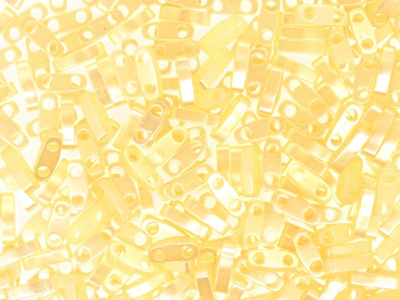 Quarter Tila™Beads 5x1.2x1.9 mm, 2 Holes, Antique Lace Ceylon, Miyuki Japanese Beads