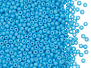 Rocailles 9/0, Opaque Turquoise, Czech Glass