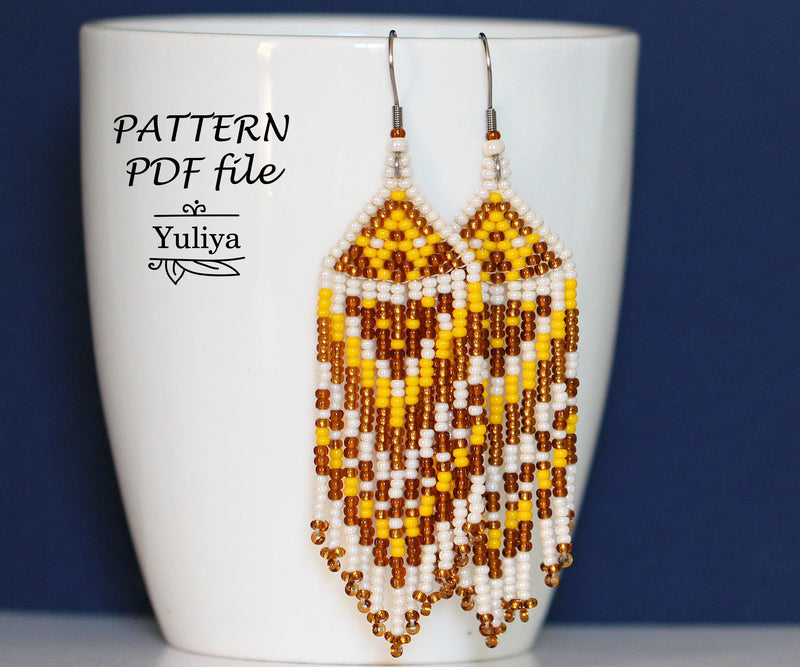 PDF Brick Stitch Earring Pattern (#2)