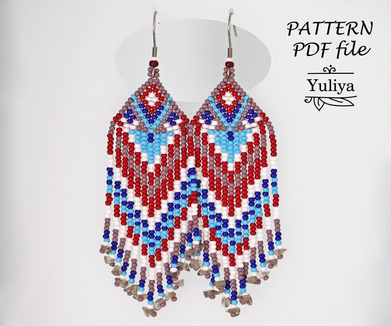 PDF Brick Stitch Earring Pattern (#3)