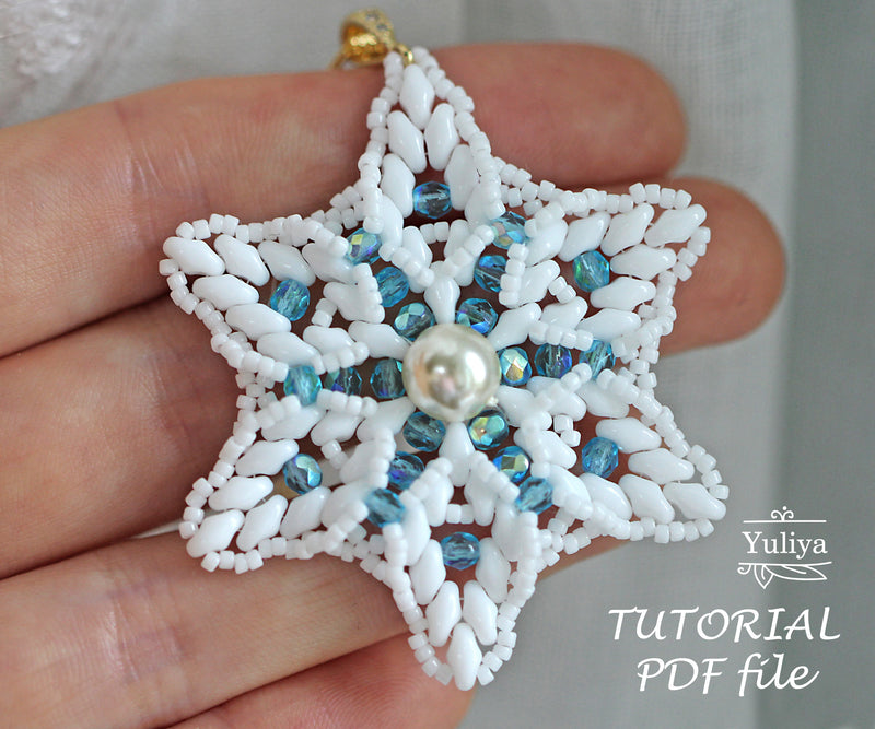 PDF Tutorial Pendant “Snowflake7”