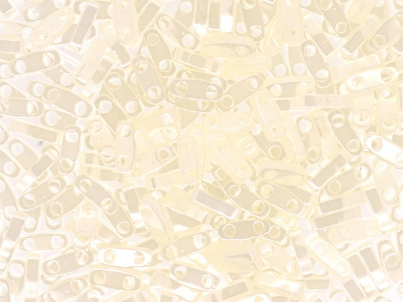 Quarter Tila™Beads 5x1.2x1.9 mm, 2 Holes, Opal Ceylon, Miyuki Japanese Beads