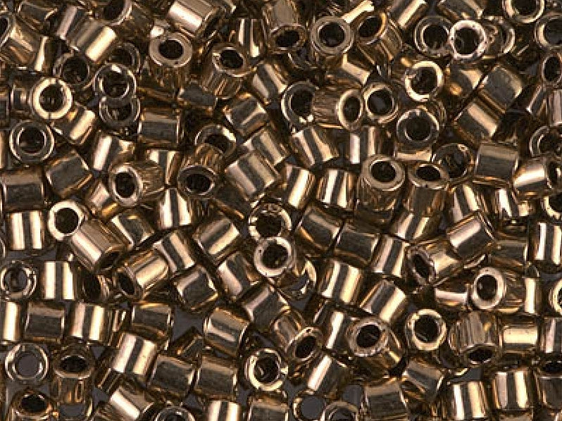 Delica Seed Beads 8/0, Metallic Bronze, Miyuki Japanese Beads