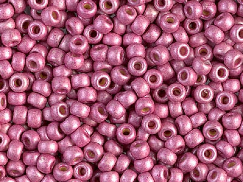 Seed Beads 8/0, Matte Duracoat Galvanized Hot Pink, Miyuki Japanese Beads