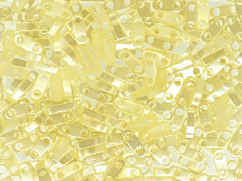 Quarter Tila™Beads 5x1.2x1.9 mm, 2 Holes, Butter Cream Ceylon, Miyuki Japanese Beads