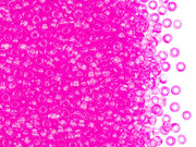 Rocailles 9/0, Neon Pink, Czech Glass