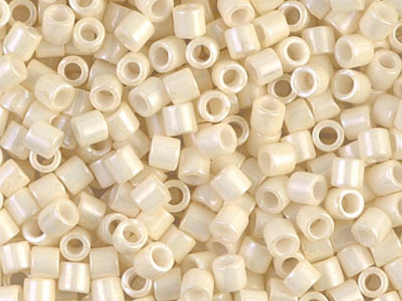 Delica Seed Beads 8/0, Light Yellow Ceylon, Miyuki Japanese Beads