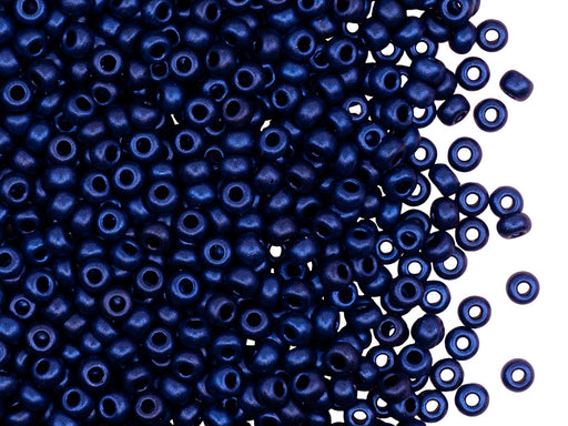 Rocailles Seed Beads 8/0, Blue, Czech Glass