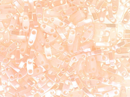 Quarter Tila™Beads 5x1.2x1.9 mm, 2 Holes, Pink Pearl Ceylon, Miyuki Japanese Beads
