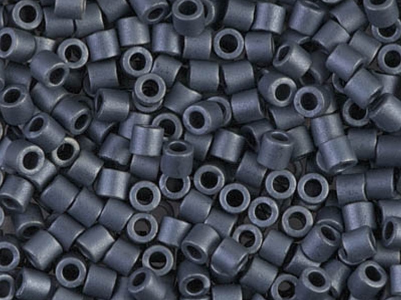 Delica Seed Beads 8/0, Blue Grey Matted, Miyuki Japanese Beads