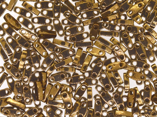 Quarter Tila™Beads 5x1.2x1.9 mm, 2 Holes, Metallic Dark Bronze, Miyuki Japanese Beads