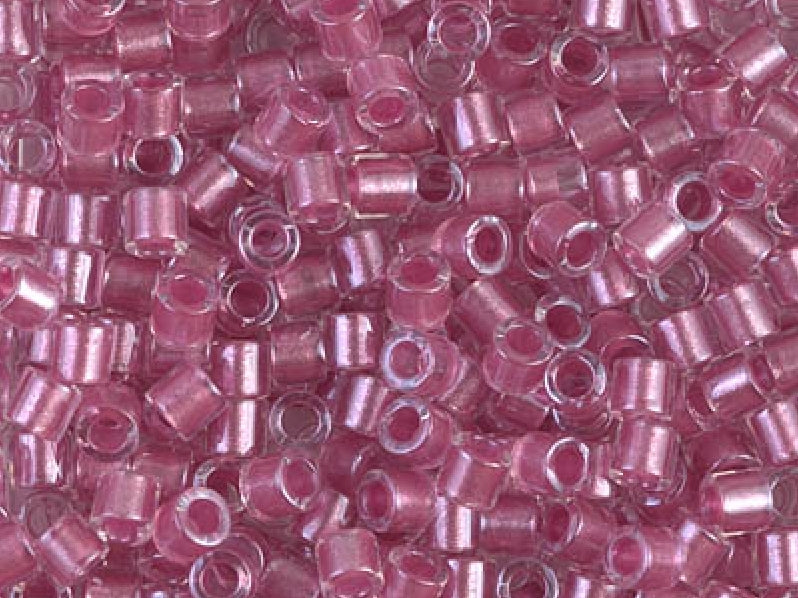 Delica Seed Beads 8/0, Crystal Sparkling Rose Lined, Miyuki Japanese Beads